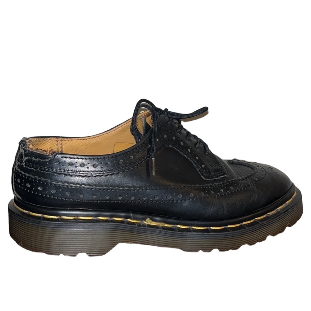 🔥*RARE* DR. MARTENS Wingtip ‘Bex’ black-Made in England. UK 4/US M5/W6
